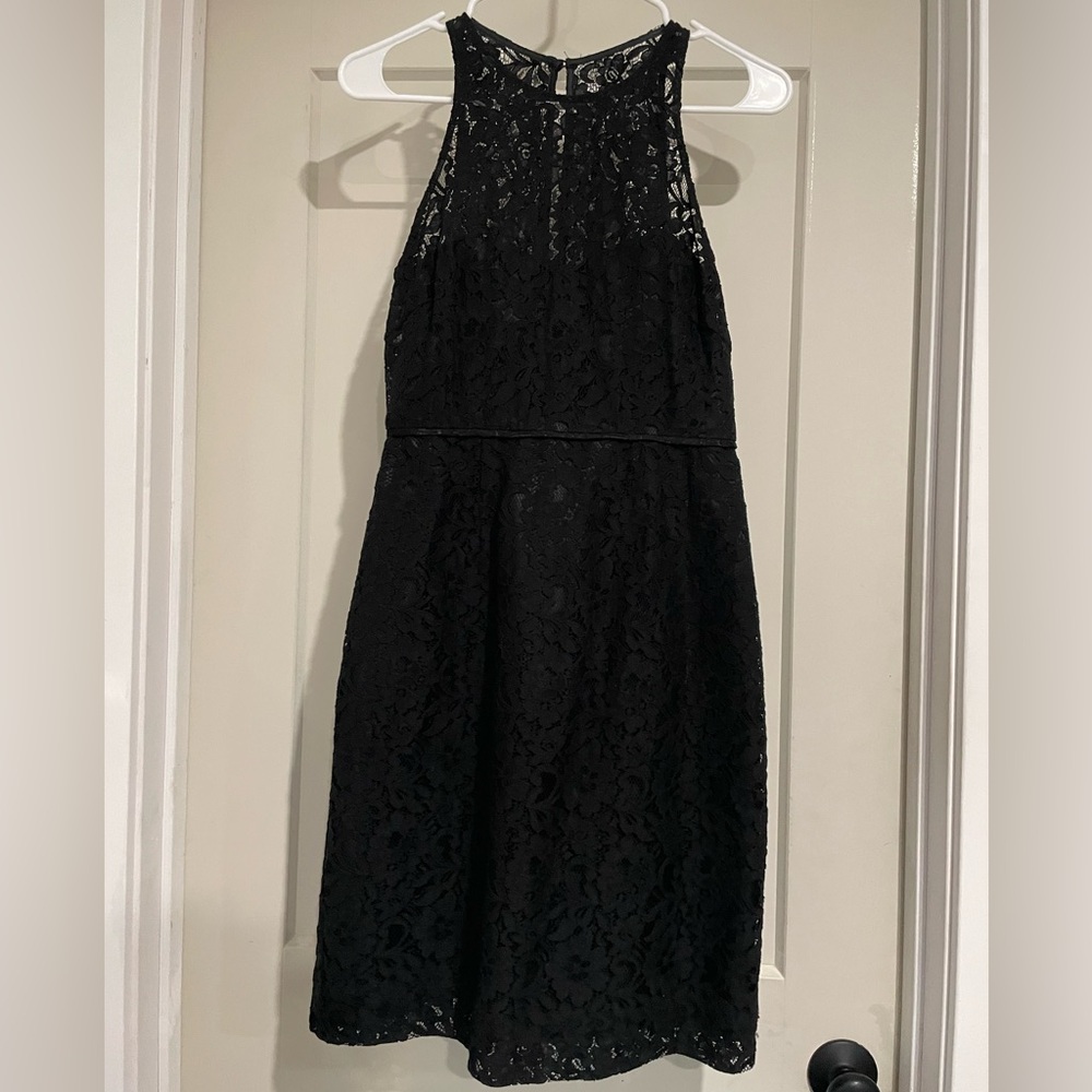 Black lace J.Crew cocktail dress